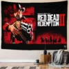 6 Sizes Cowboy Red Dead R Redemption 2 Tapestry Poster Game Wall Art Picture Gamer Room 1 - Red Dead Redemption 2 Shop