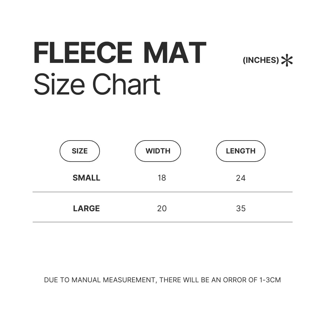 Fleece Mat Size Chart - Red Dead Redemption 2 Shop