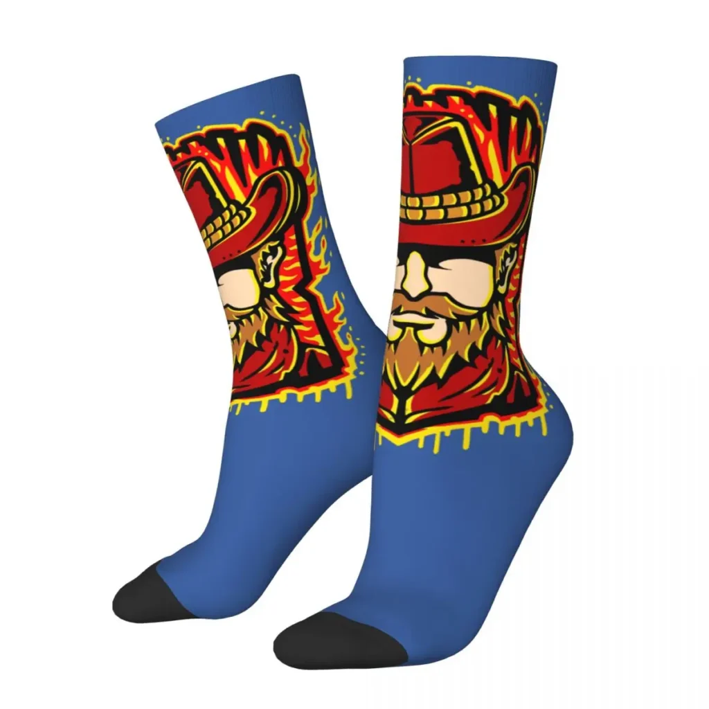 Funny Crazy Compression Sock for Men Arthur Hip Hop Harajuku Red Dead Redemption 2 Desert Cowboy - Red Dead Redemption 2 Shop