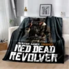 HD Red Dead Revolver Game Gamer Cartoon 3D Blanket Soft Throw Blanket for Home Bedroom Bed 12 - Red Dead Redemption 2 Shop