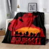 HD Red Dead Revolver Game Gamer Cartoon 3D Blanket Soft Throw Blanket for Home Bedroom Bed 6 - Red Dead Redemption 2 Shop