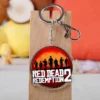 New Game Red Dead Redemption 2 Keychain Acrylic Crystal Key Ring Jewelry Souvenir Cartoon Cool Keychain 3 - Red Dead Redemption 2 Shop