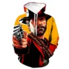 Popular Game Hoodies Red Dead Redemption 3D Print Hooded Sweatshirt Men Women Fashion Hoodie RDR2 Pullover 6 - Red Dead Redemption 2 Shop