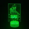 Red Dead Redemption 2 Game Figure Arthur Morgan 3D Picture Lava Lamp Battery Touch Night Light 2 - Red Dead Redemption 2 Shop