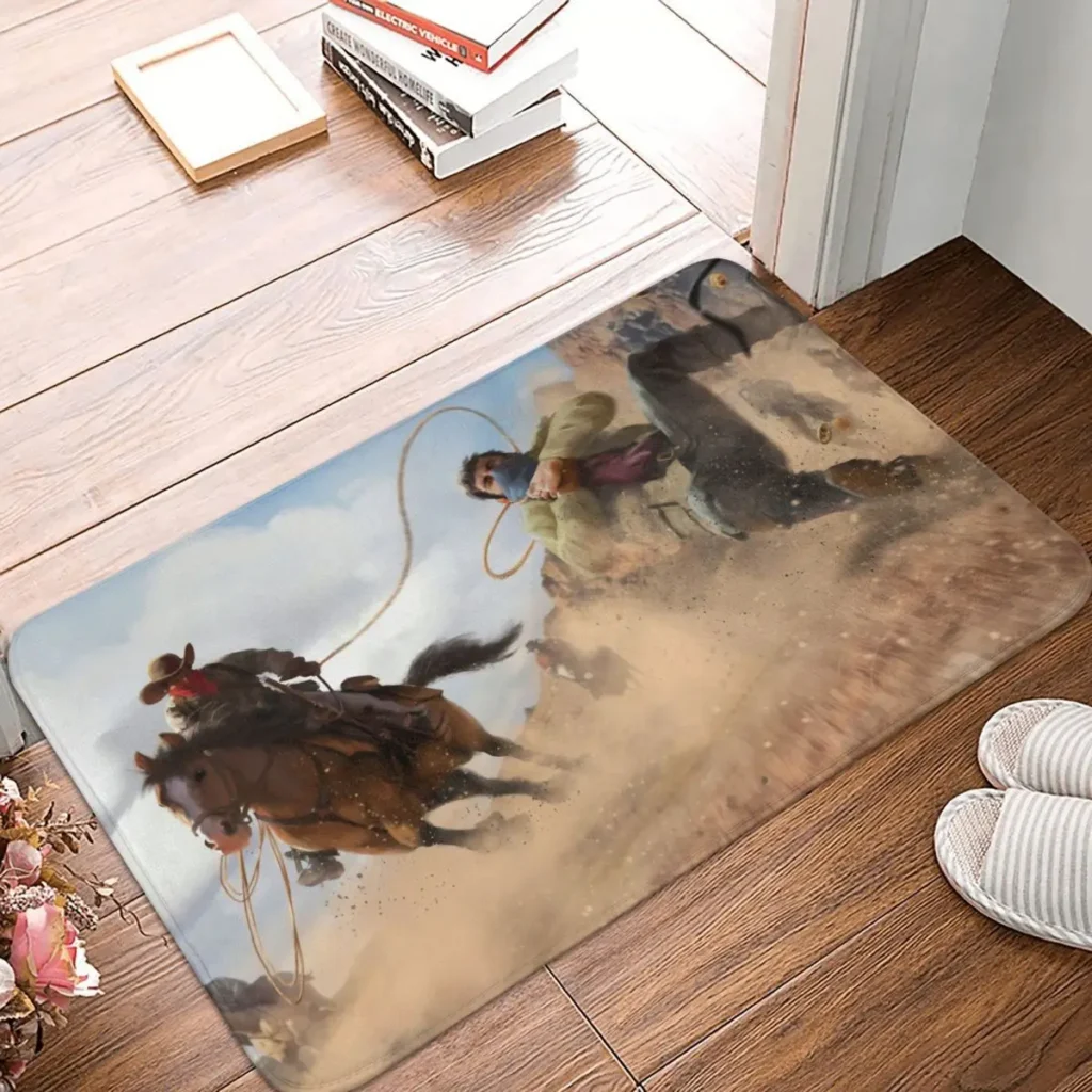 Red Dead Redemption John Marston Game Anti Slip Doormat Kitchen Mat Being Strangled Floor Carpet Entrance - Red Dead Redemption 2 Shop