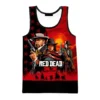 Red Dead Redemption Sleeveless Tank Tops 3D Print Man Women Personality Fashion Campaign Vest Summer Oversized 7 - Red Dead Redemption 2 Shop