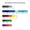 tank top color chart 1 - Red Dead Redemption 2 Shop